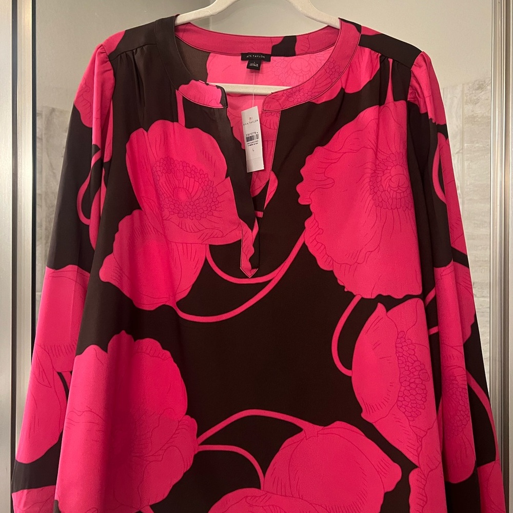 Ann Taylor Floral Blouse